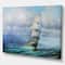 Designart - Large Sailboat - Sea & Shore Painting Print on Wrapped Canvas